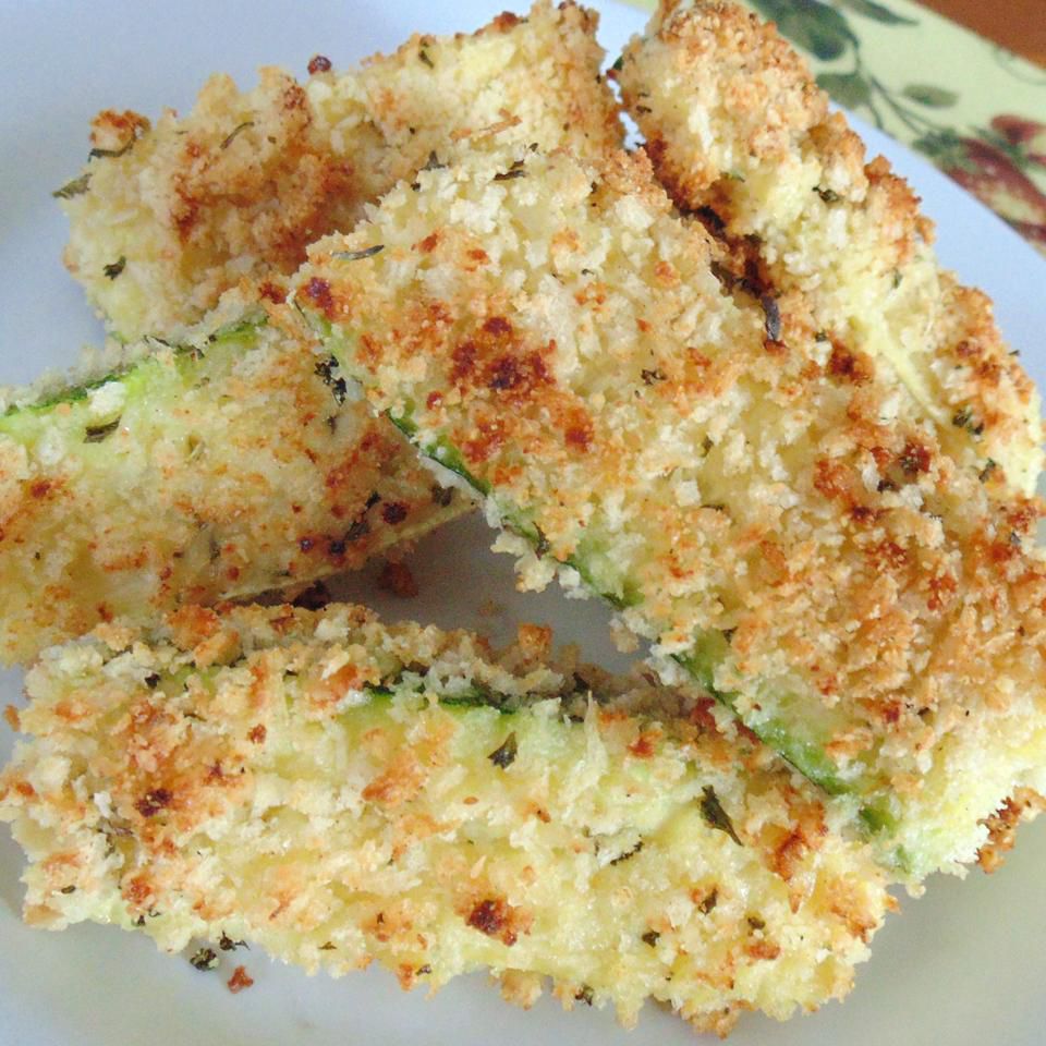 Baked Panko-Breaded Zucchini Fries Recipe