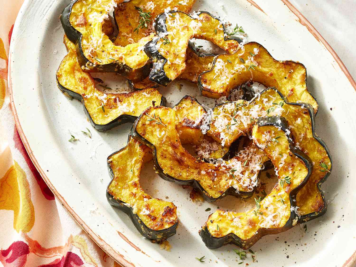 Parmesan-Roasted Acorn Squash Recipe