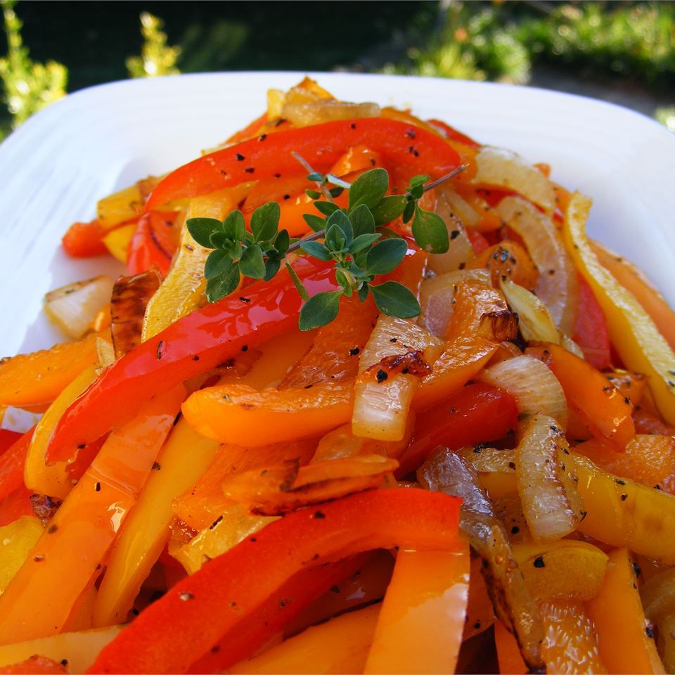 Caramelized Red Bell Peppers and Onions Recipe