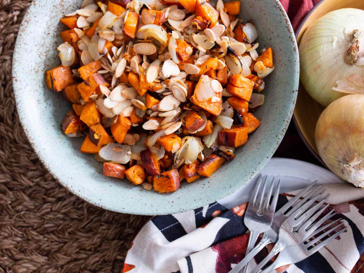 Roasted Sweet Potatoes and Onions Recipe