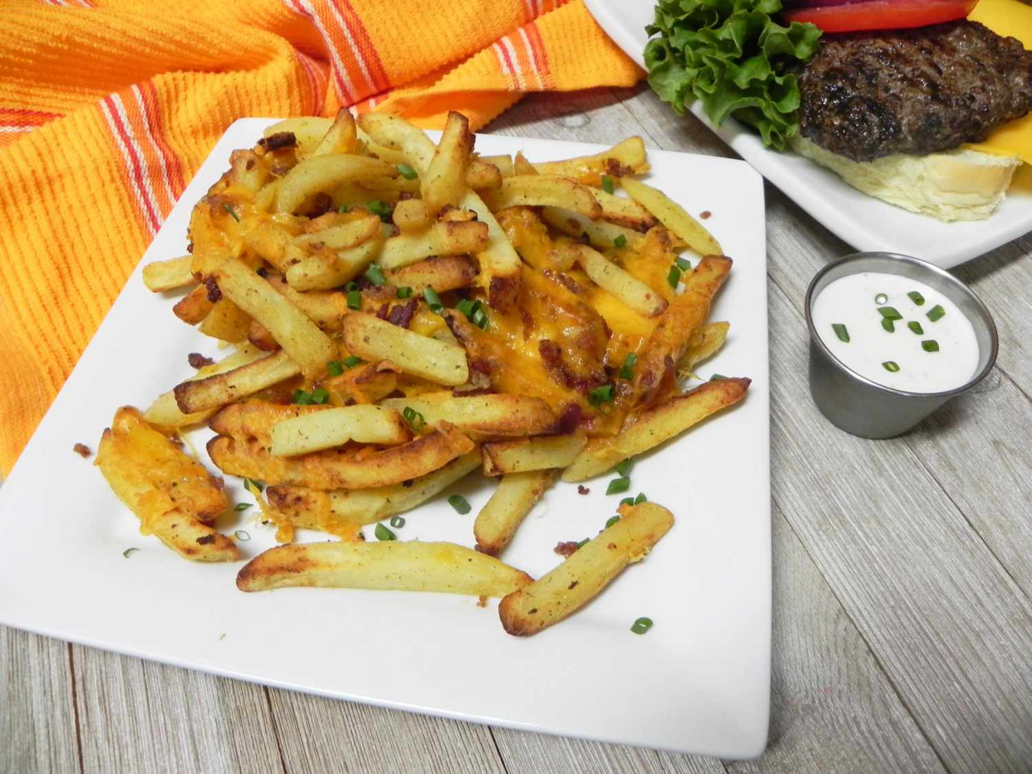 Air Fryer Cheesy Bacon Ranch French Fries Recipe