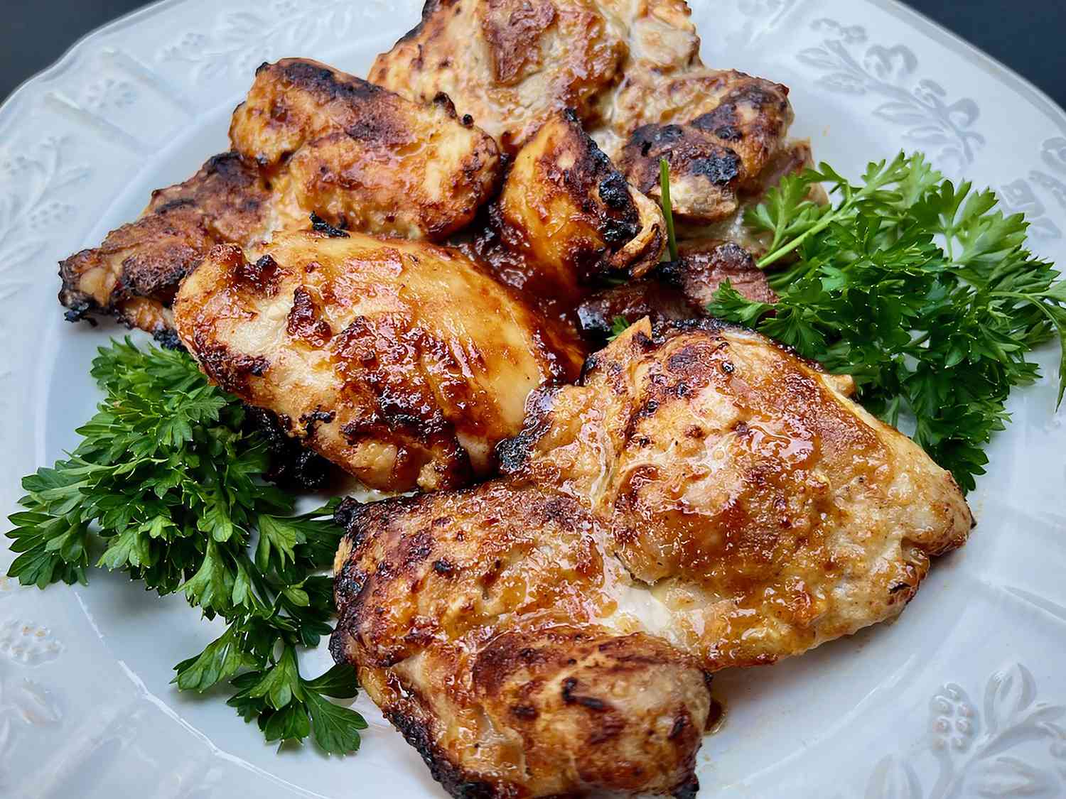 Air Fryer Honey-Mustard Chicken Thighs Recipe