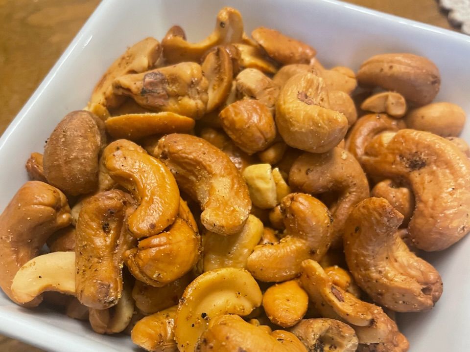 Air Fryer Lemon Pepper Roasted Cashews Recipe