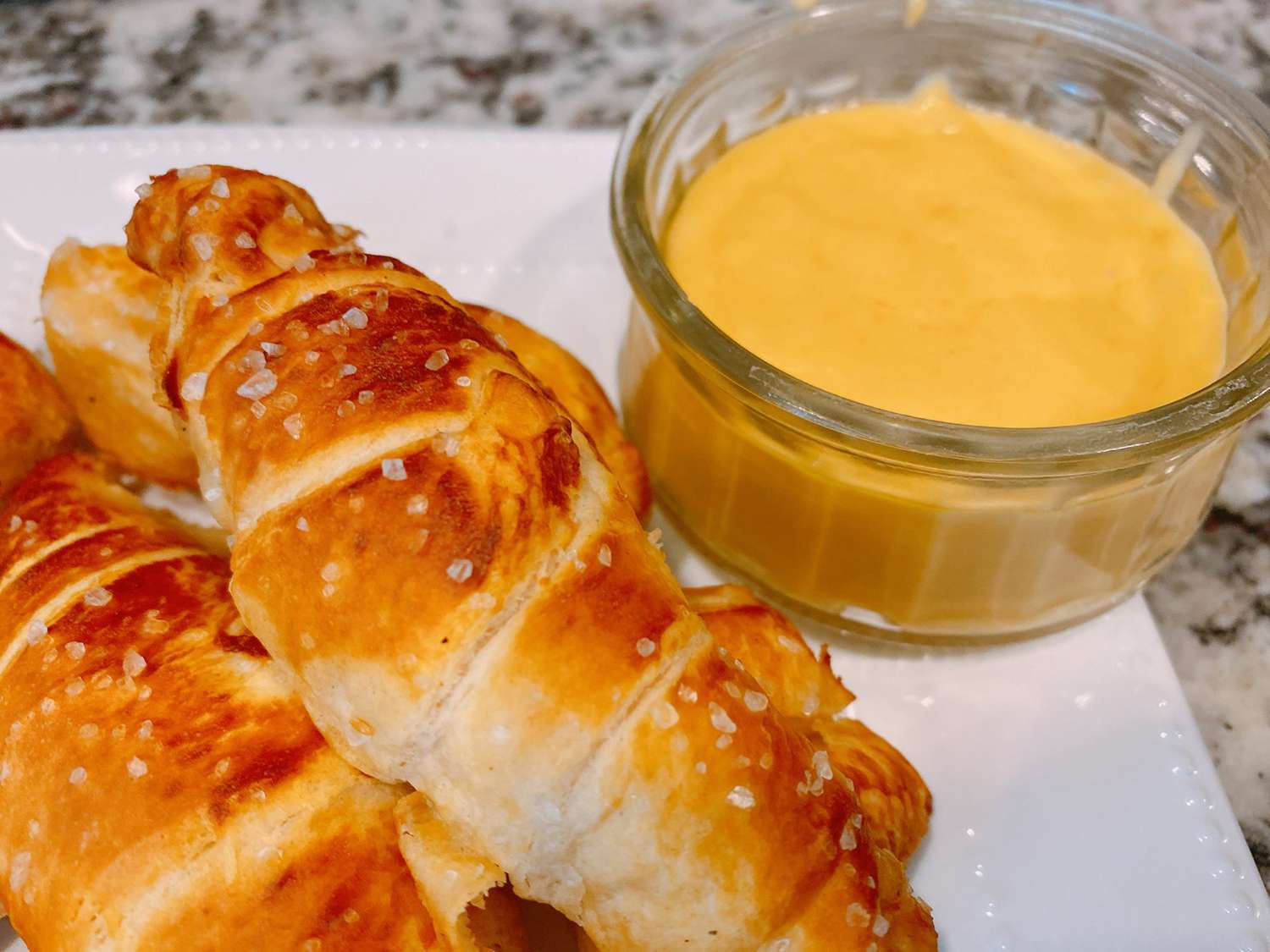 Air Fryer Pretzel Crescent Rolls Recipe