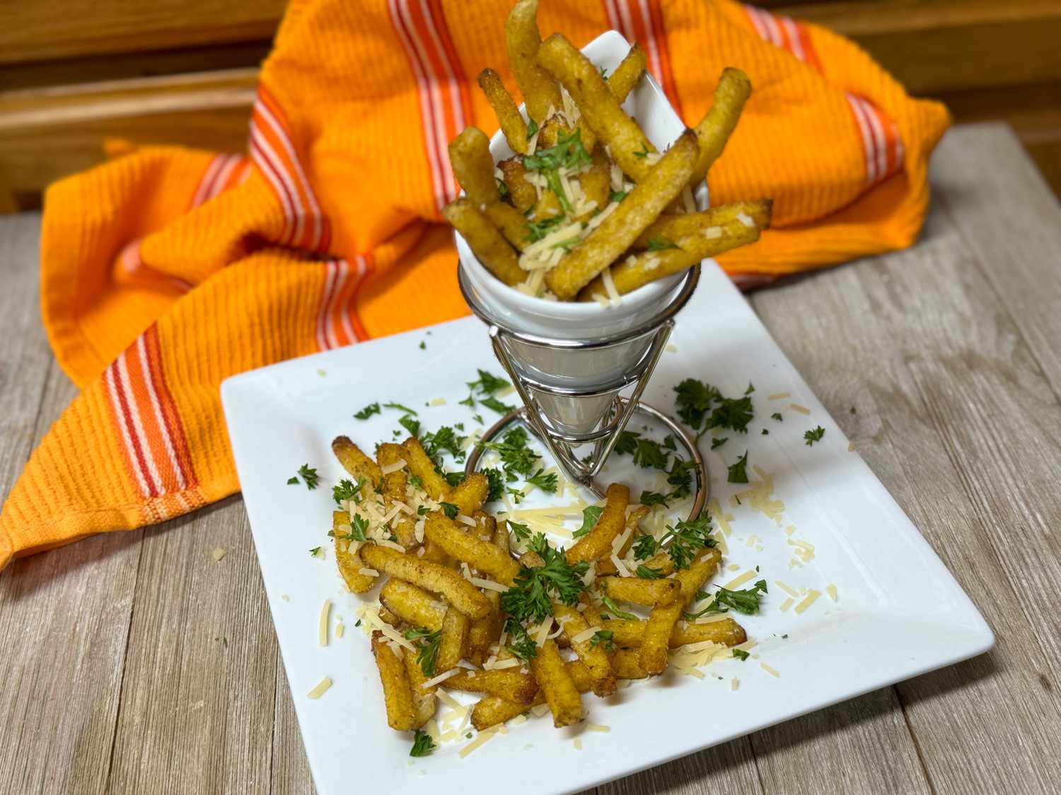 Air Fryer Truffle Polenta Fries Recipe