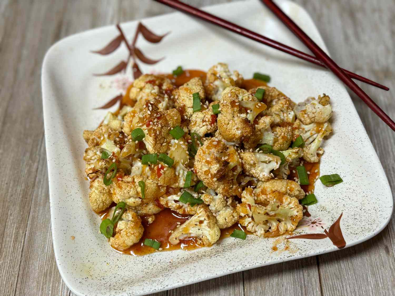 Sweet and Spicy Baked Cauliflower Recipe