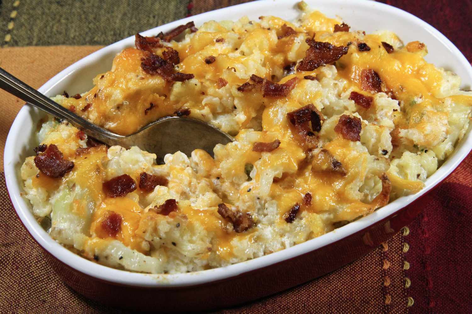 Low-Carb, Twice-Baked Cauliflower Casserole Recipe