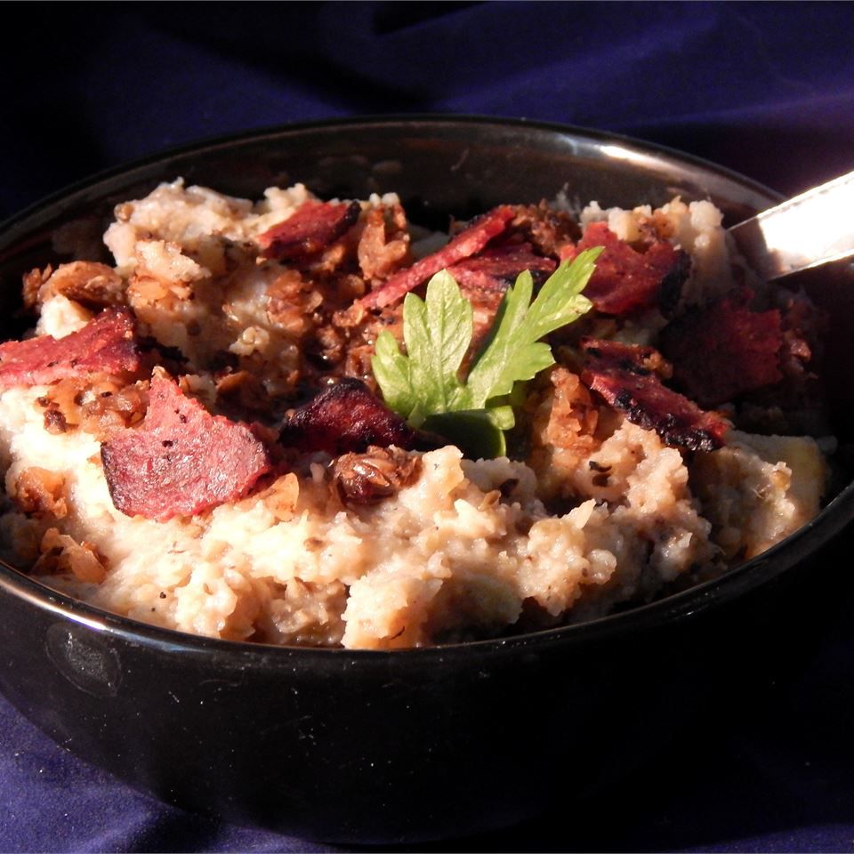 Garlic Mashed Potatoes with Eggplant Recipe