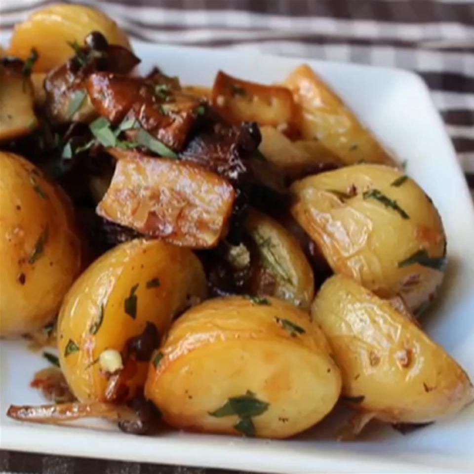 Roasted Wild Mushrooms and Potatoes Recipe