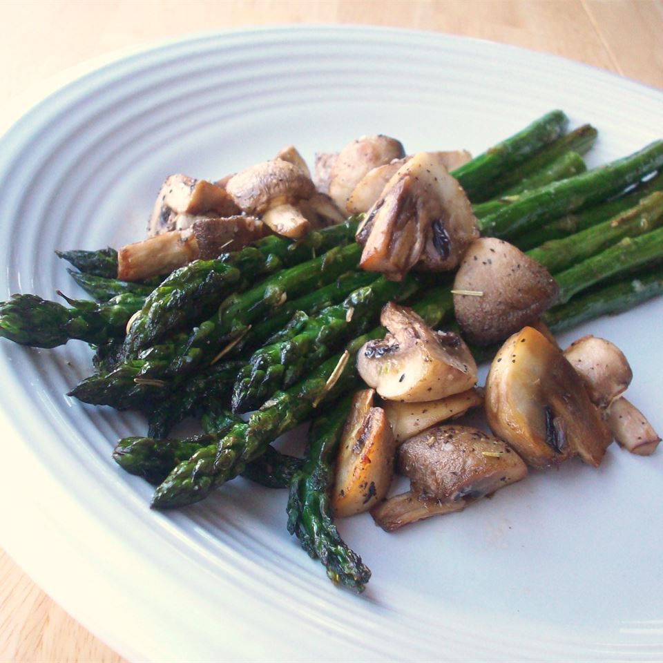 Roasted Asparagus and Mushrooms Recipe