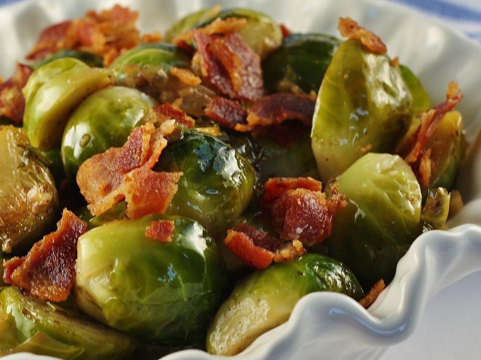 Braised Brussels Sprouts with Bacon Recipe