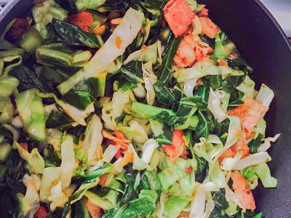 Smothered Collard Greens and Cabbage Recipe