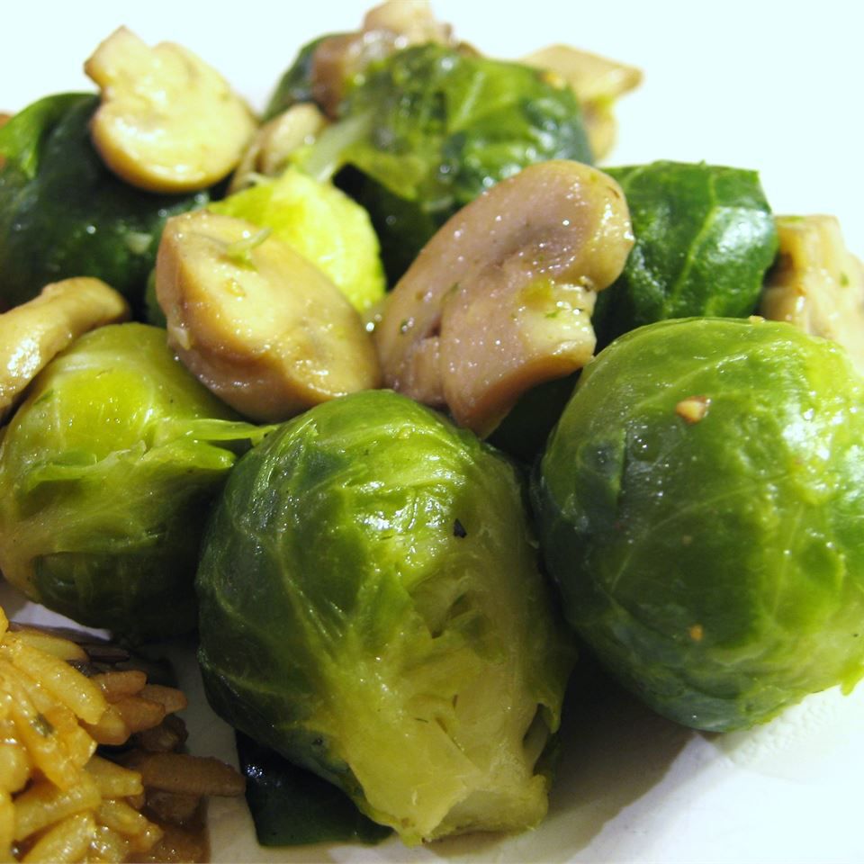 Brussels Sprouts with Mushrooms Recipe