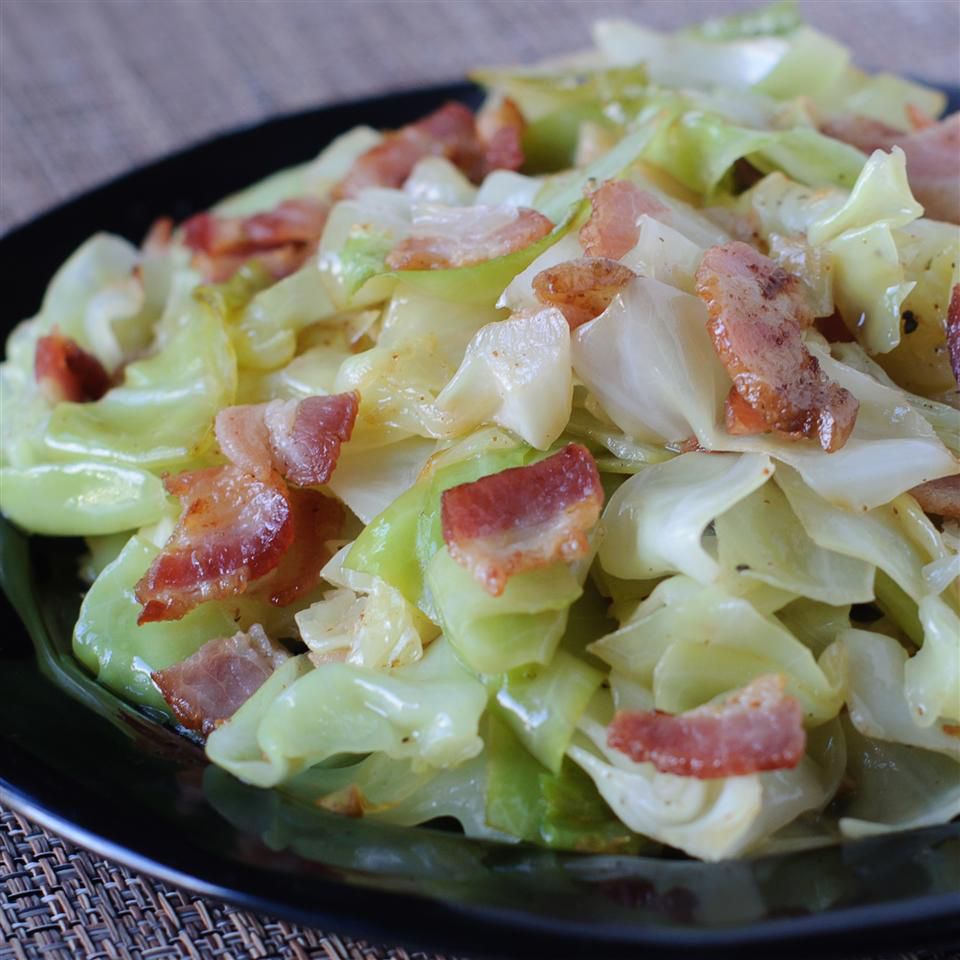 Irish Fried Cabbage with Bacon Recipe