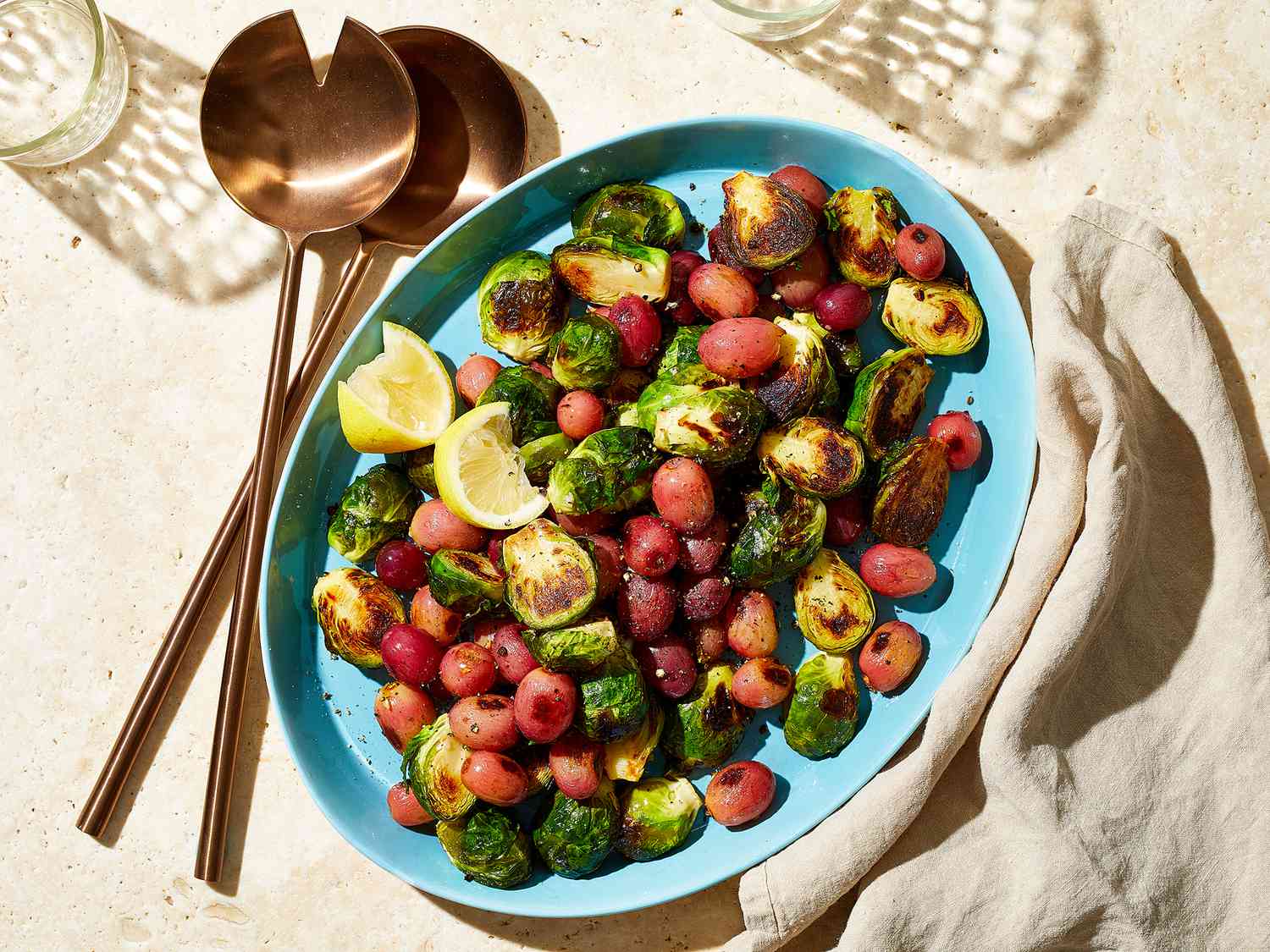 Roasted Brussels Sprouts with Grapes Recipe