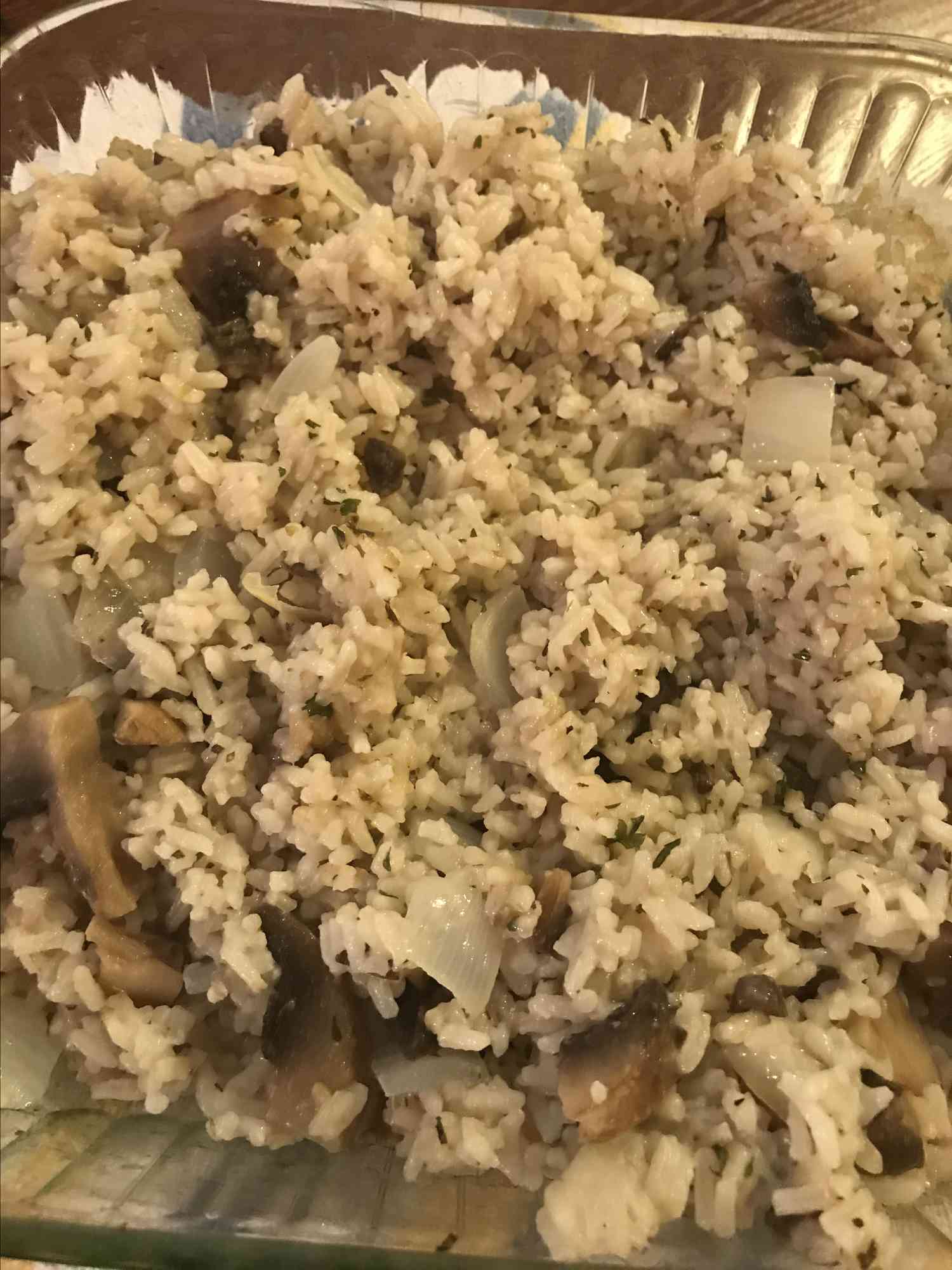 Baked Mushroom Rice Recipe