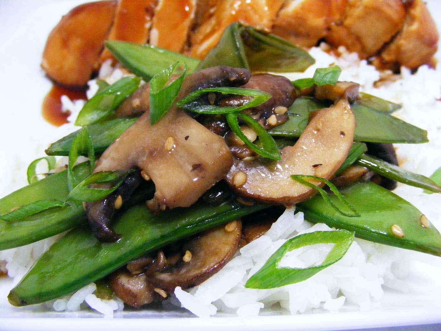 Stir Fried Snow Peas and Mushrooms Recipe