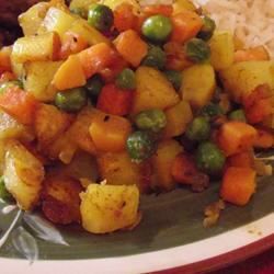 Indian Carrots, Peas and Potatoes Recipe