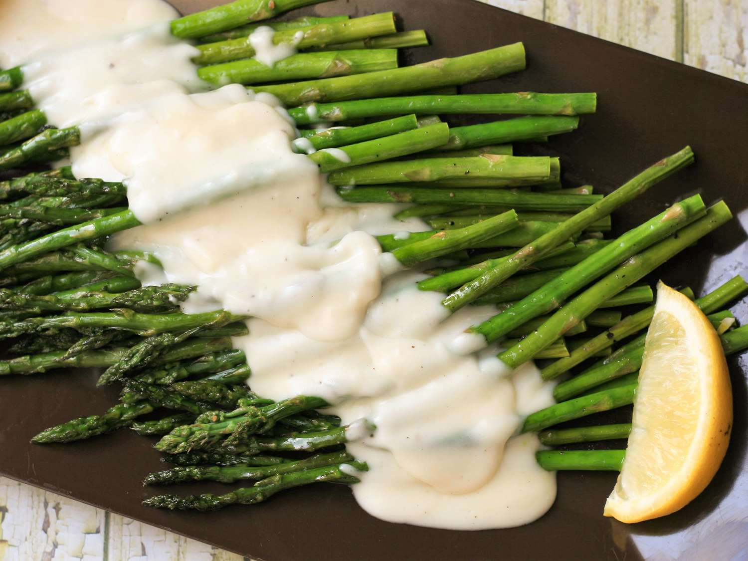 Roasted Asparagus with Parmesan Cream Sauce Recipe