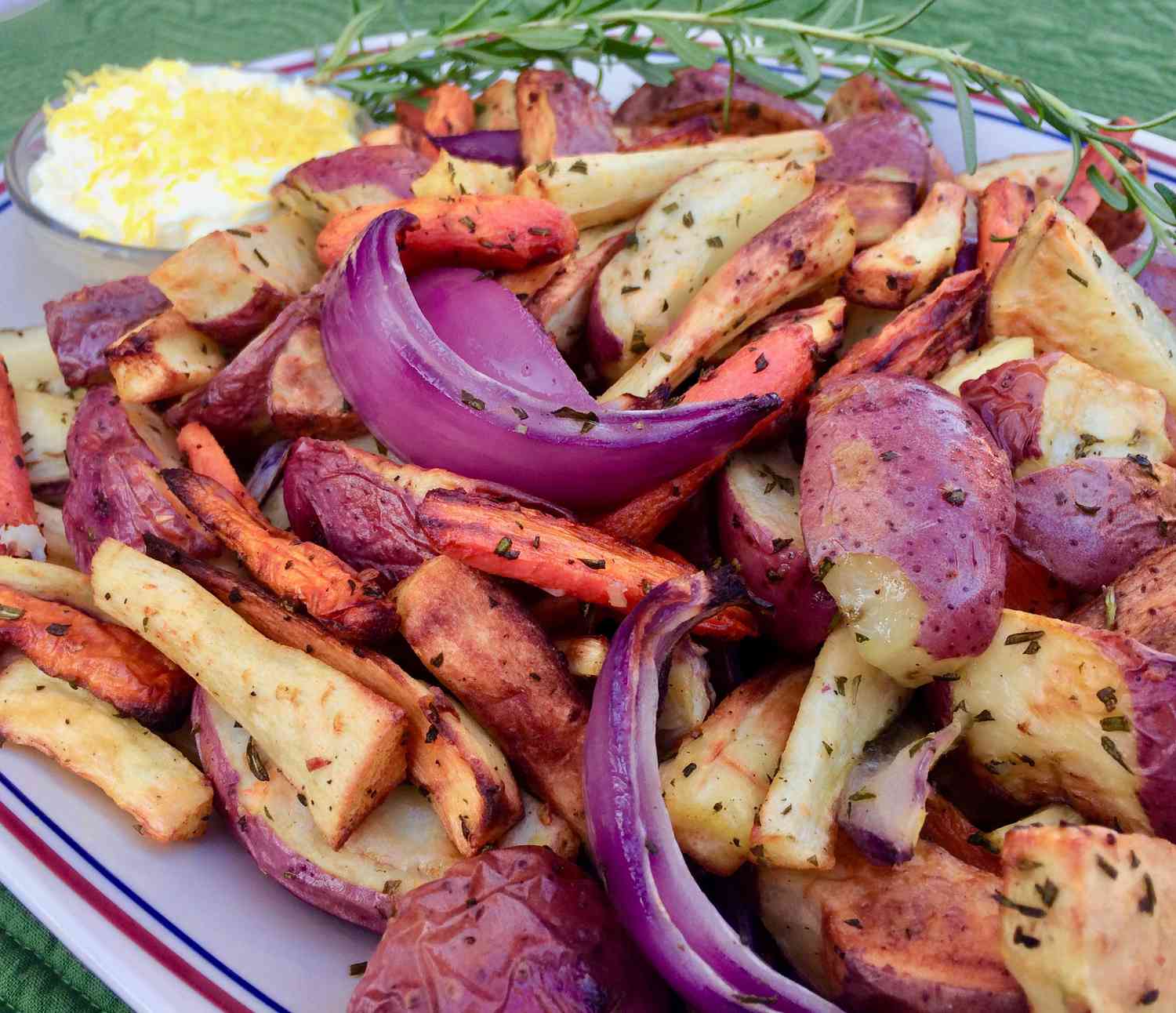 Air Fryer Root Vegetables with Vegan Aioli Recipe