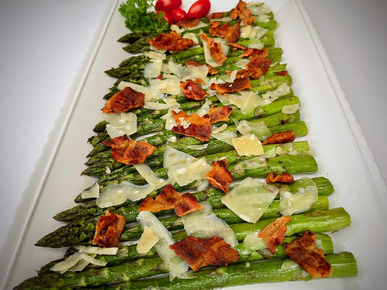 Parmesan and Bacon Roasted Asparagus Recipe