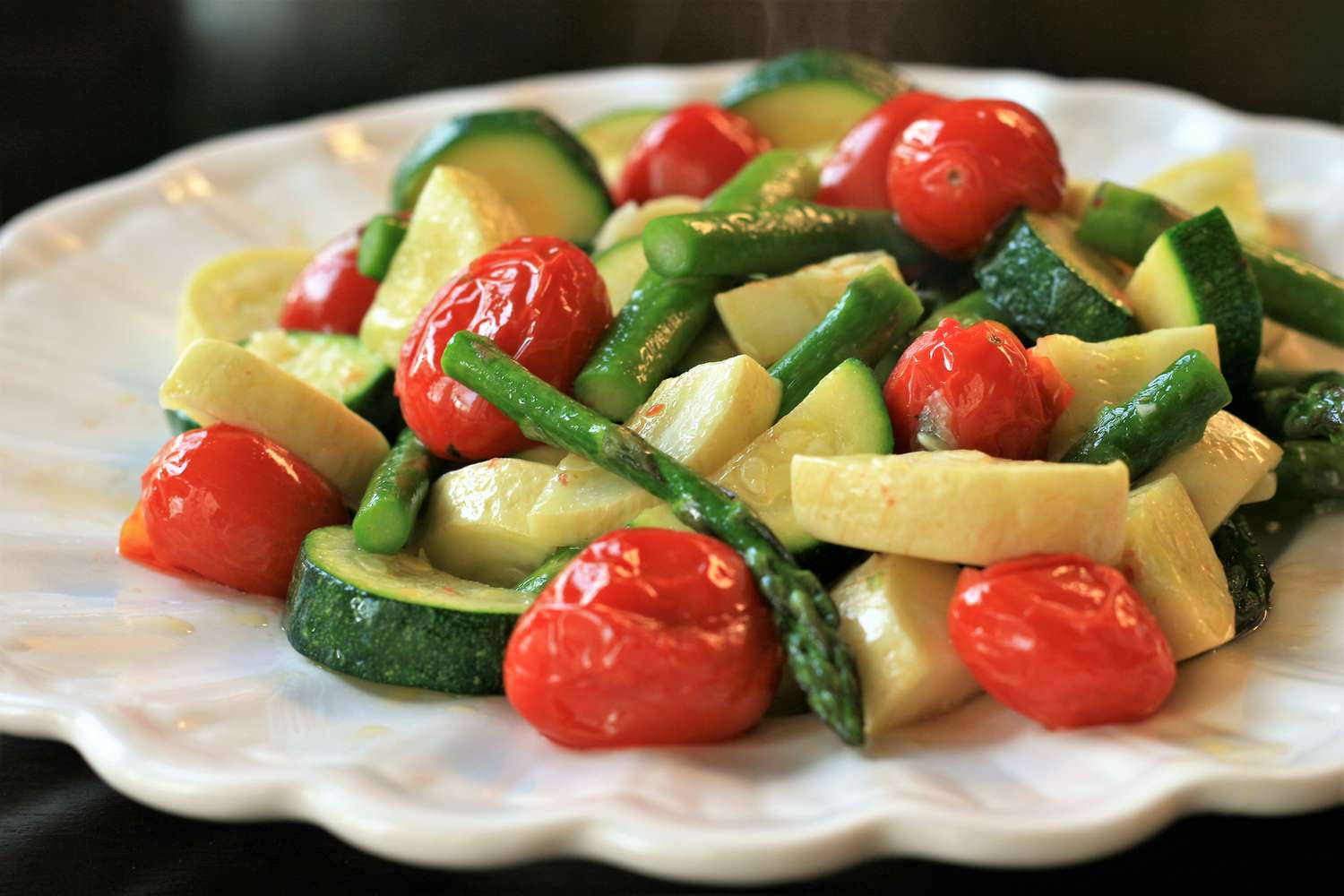 Roasted Asparagus, Zucchini, and Tomatoes Recipe