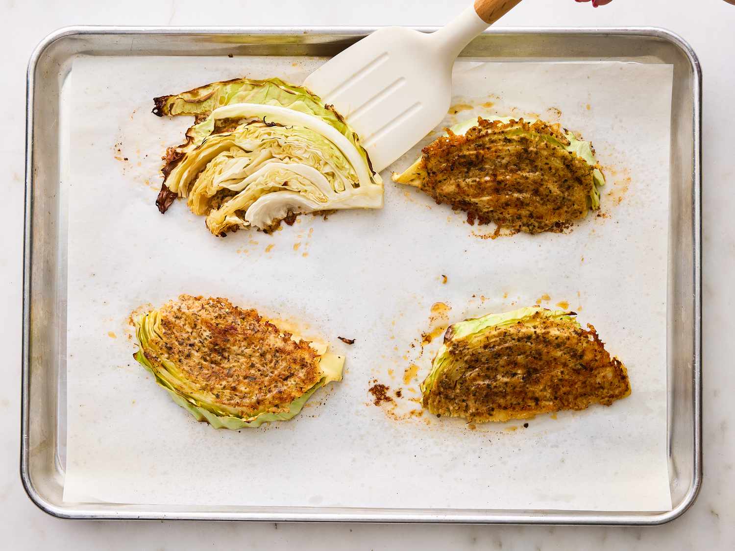 Parmesan-Crusted Roasted Cabbage Recipe