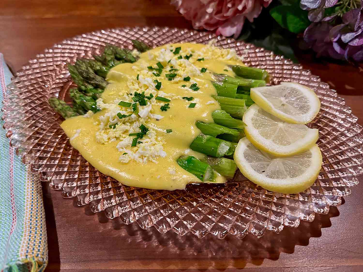 Roasted Asparagus with Hollandaise Sauce Recipe