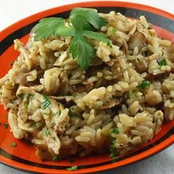 Fresh Mushroom Rice Pilaf Recipe