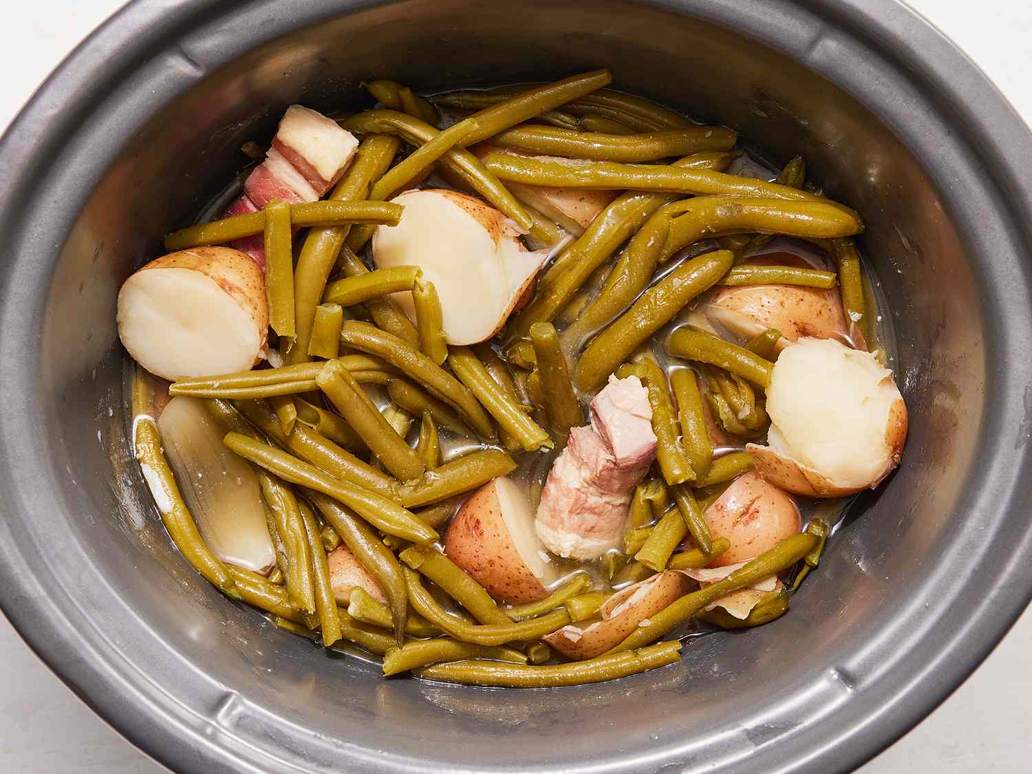 Slow Cooker Green Beans and Potatoes Recipe