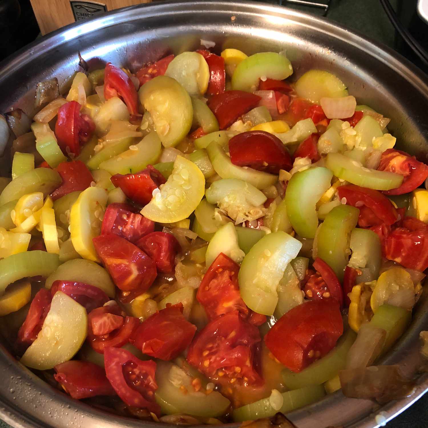 Tomato Zucchini Squash Skillet Recipe