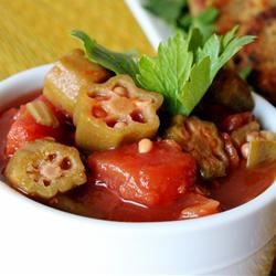 Stewed Okra with Tomatoes Recipe