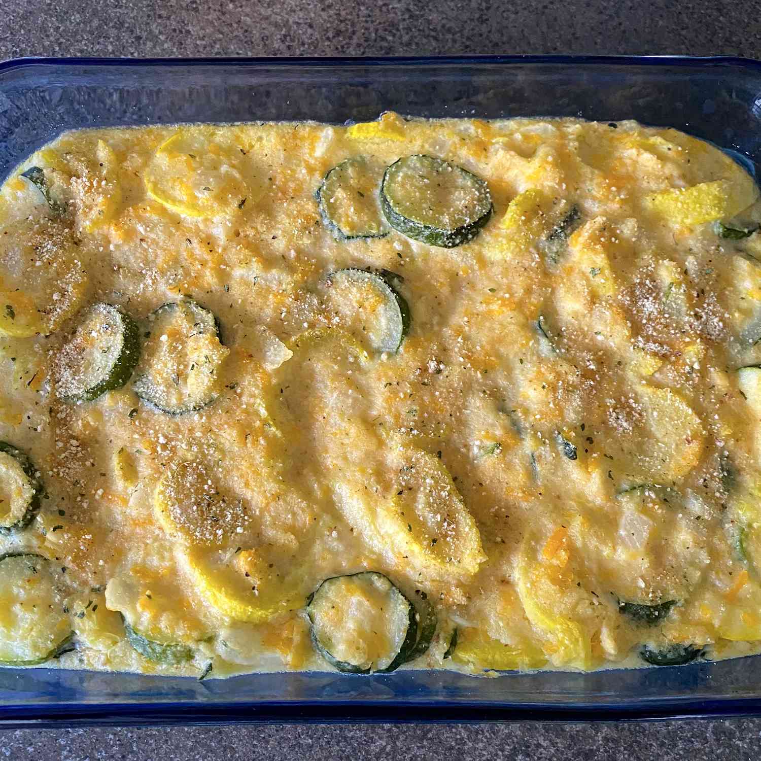 Cheesy Squash and Zucchini Casserole Recipe