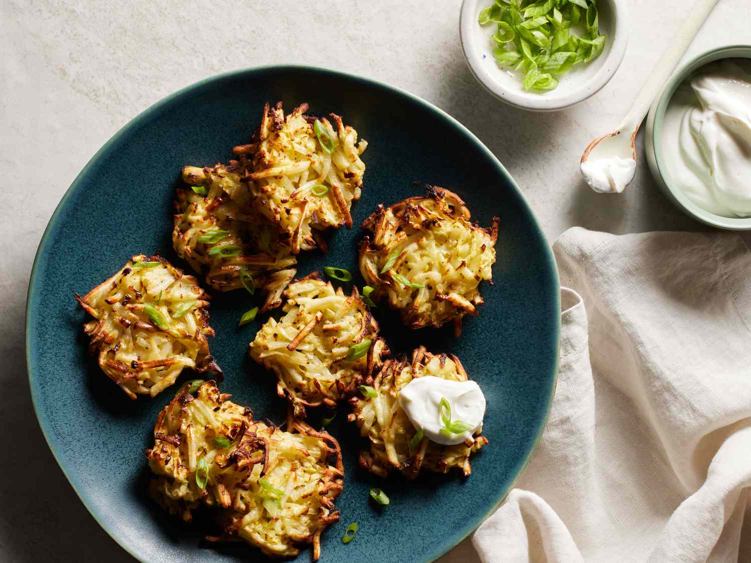 Air Fryer Potato-Apple Latkes Recipe