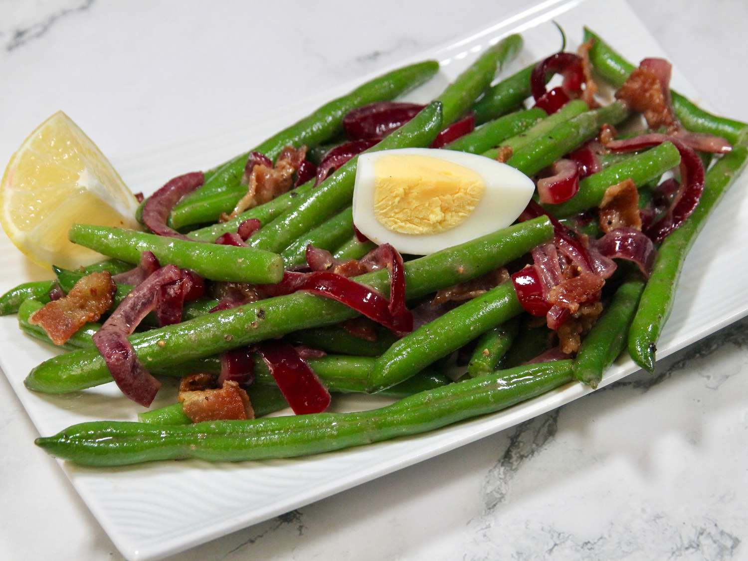 Warm Green Bean Salad with Bacon Recipe