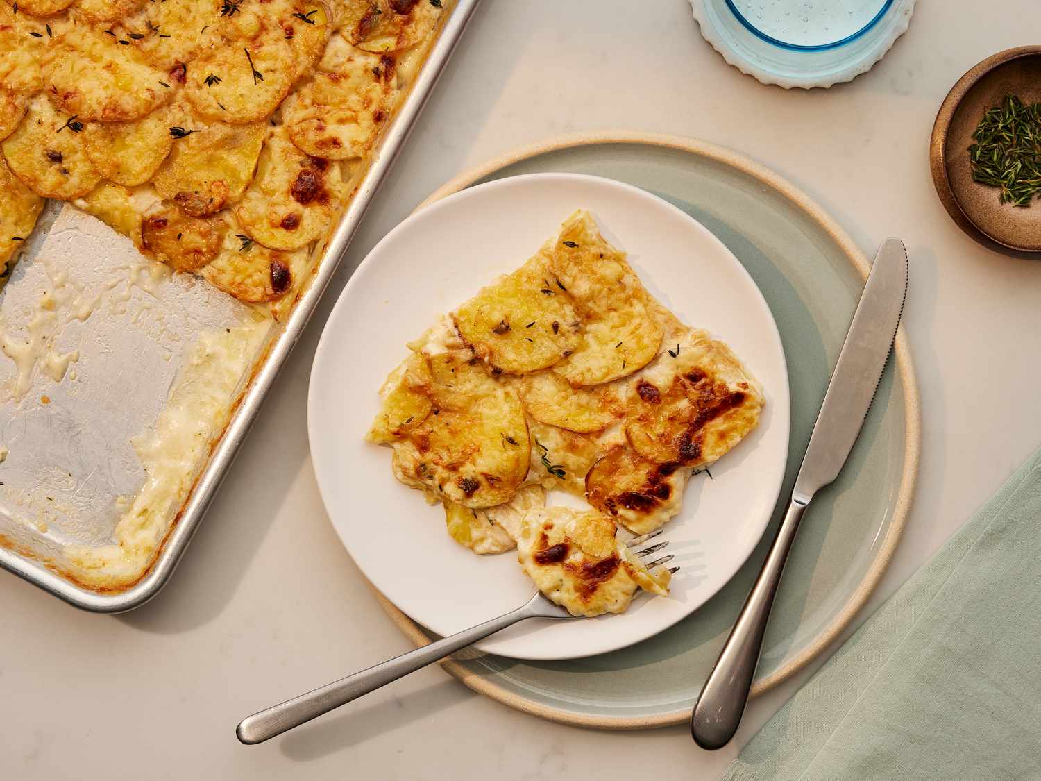 Sheet Pan Scalloped Potatoes