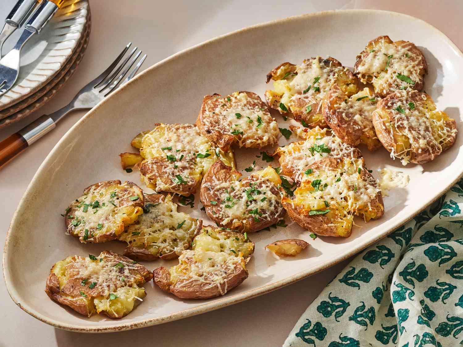 Crispy Smashed Potatoes Recipe