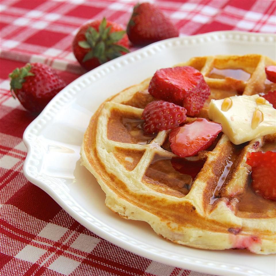 Strawberry Waffles Recipe