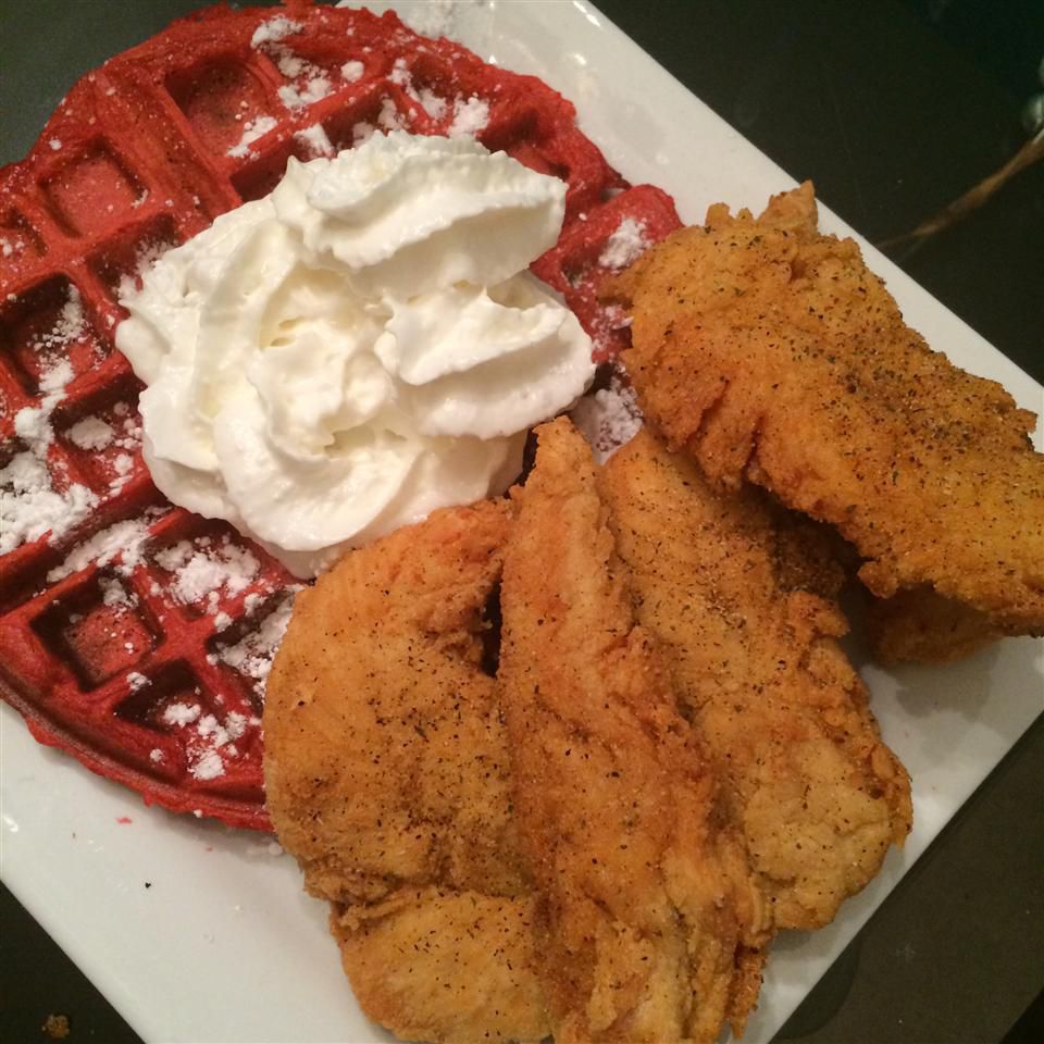 Red Velvet Belgian Waffles Recipe