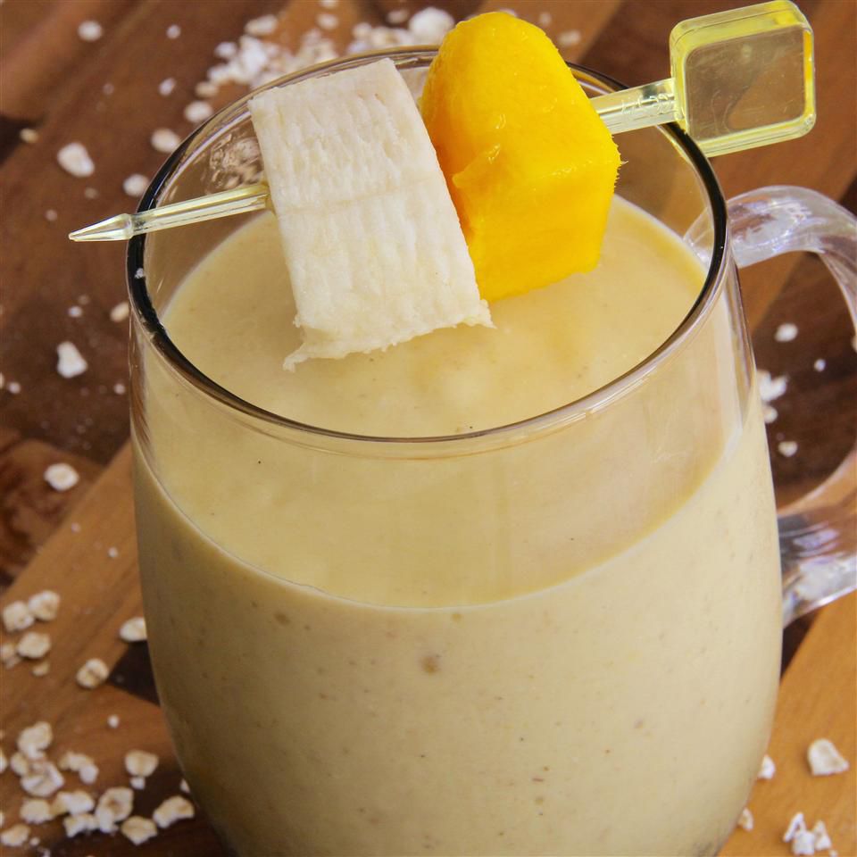 Mango Oatmeal Breakfast Smoothie Recipe