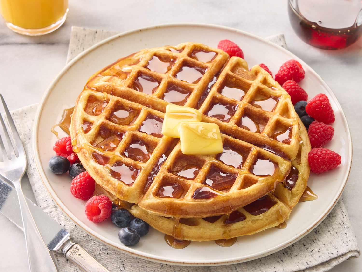 Tender and Easy Buttermilk Waffles Recipe