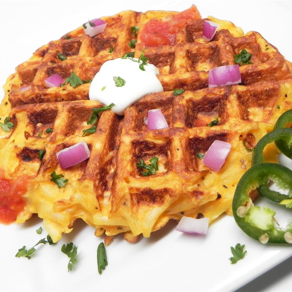 Kitchen Sink Hash Brown and Egg Waffle Recipe