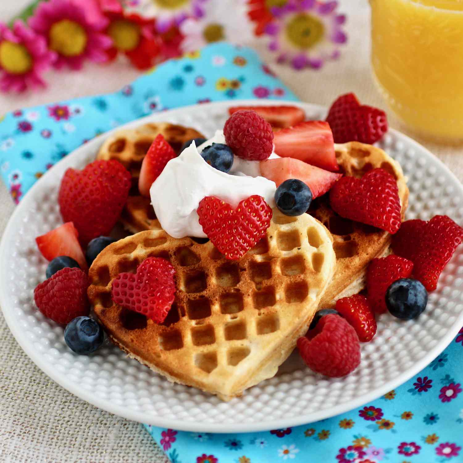 Scandinavian Sweetheart Waffles Recipe