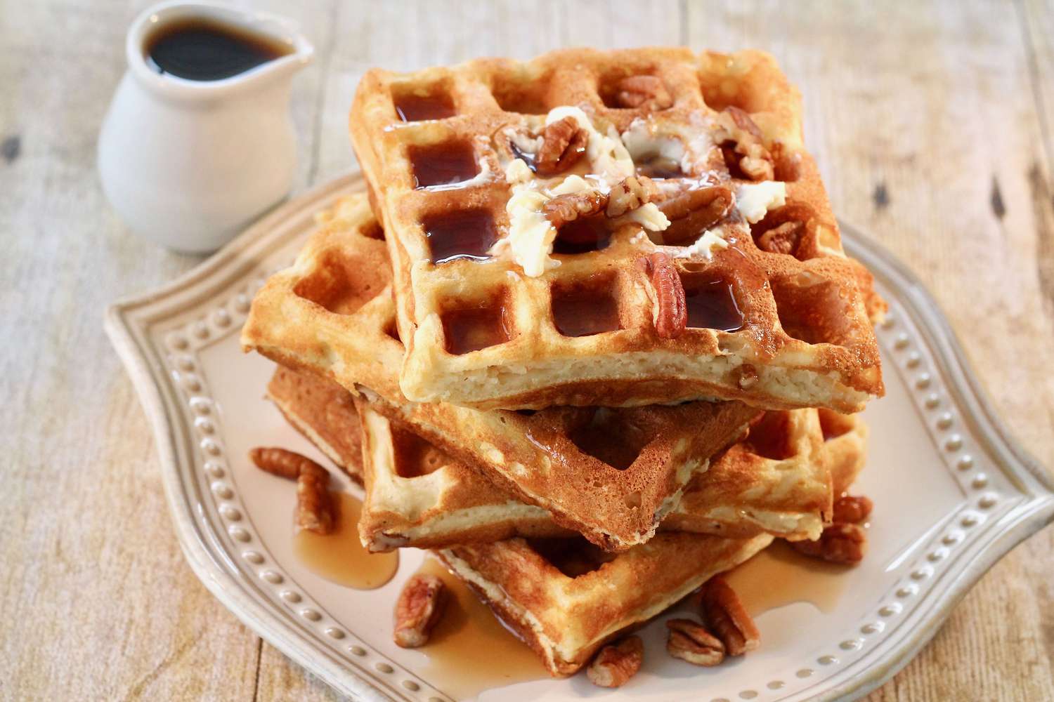 Pecan-Ricotta Waffles Recipe