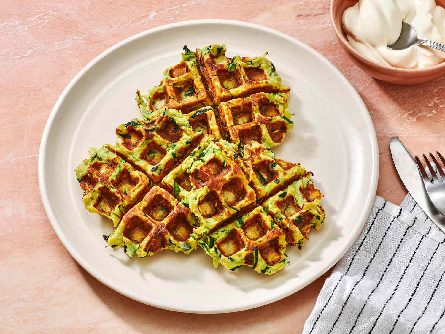 Zucchini Waffles (Green Waffles) Recipe