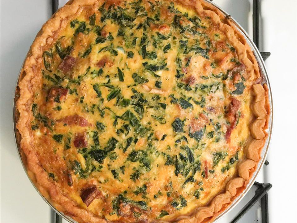 Spinach and Bacon Quiche Recipe