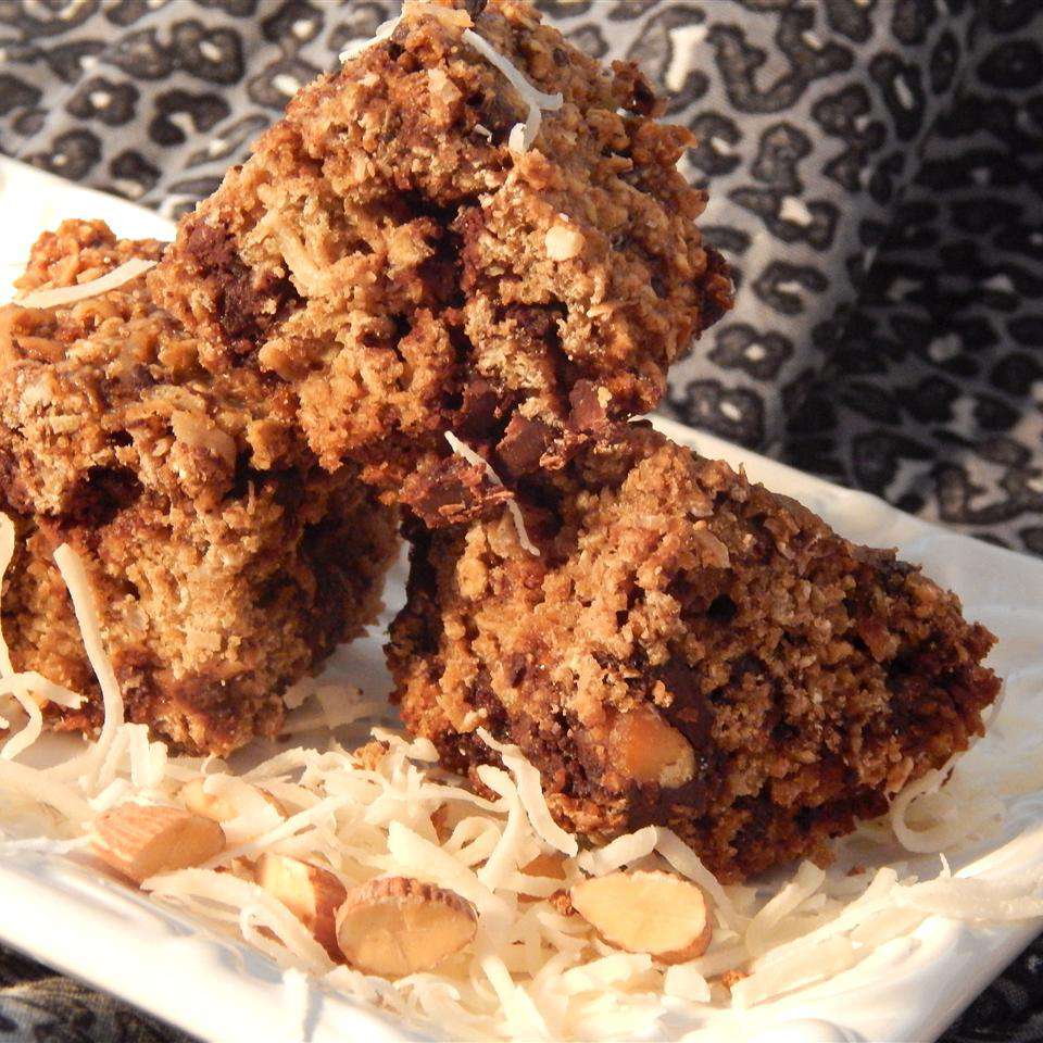 Chocolate Almond Coconut Breakfast Bars Recipe