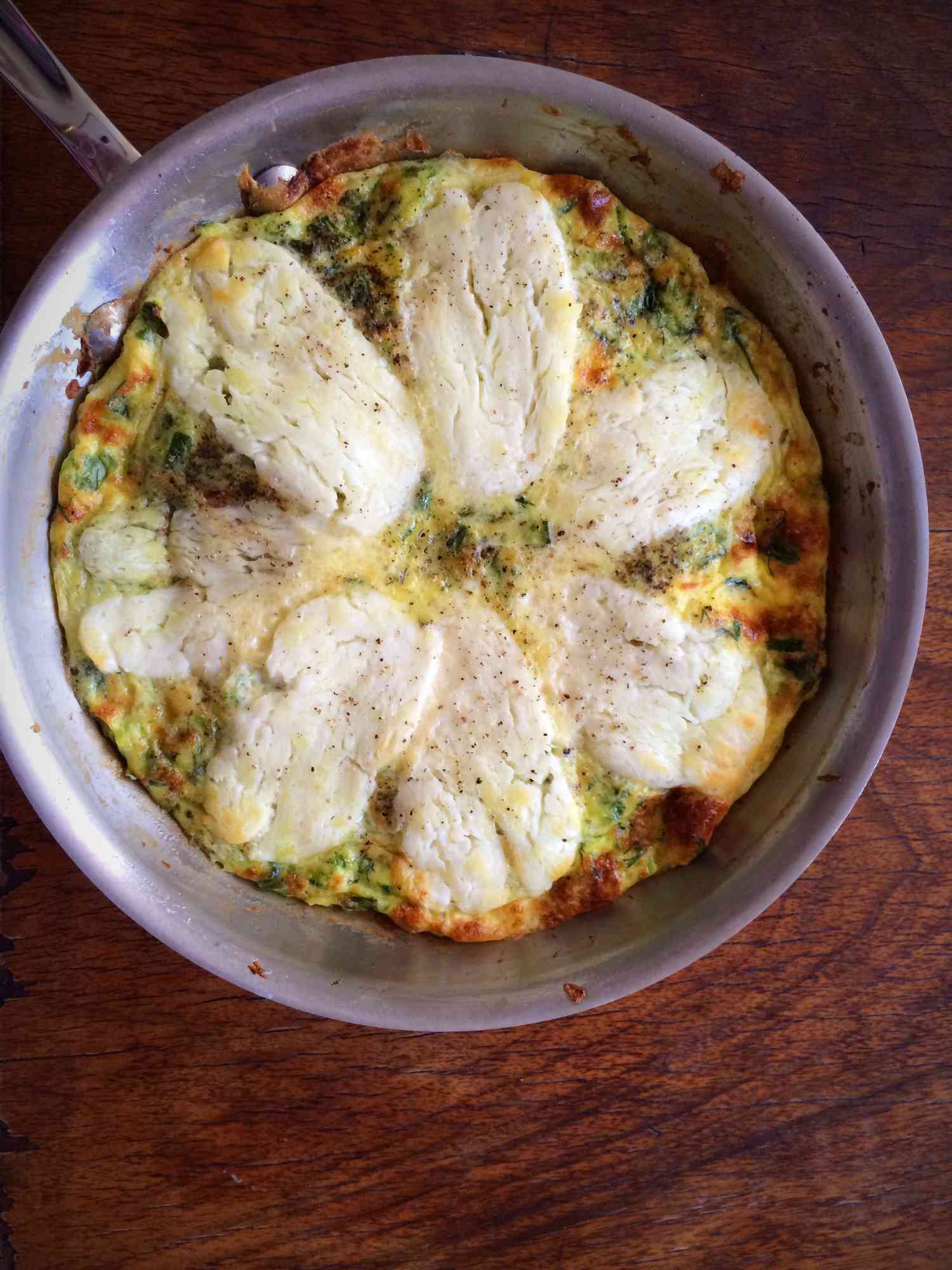 Halloumi and Zucchini Frittata Recipe