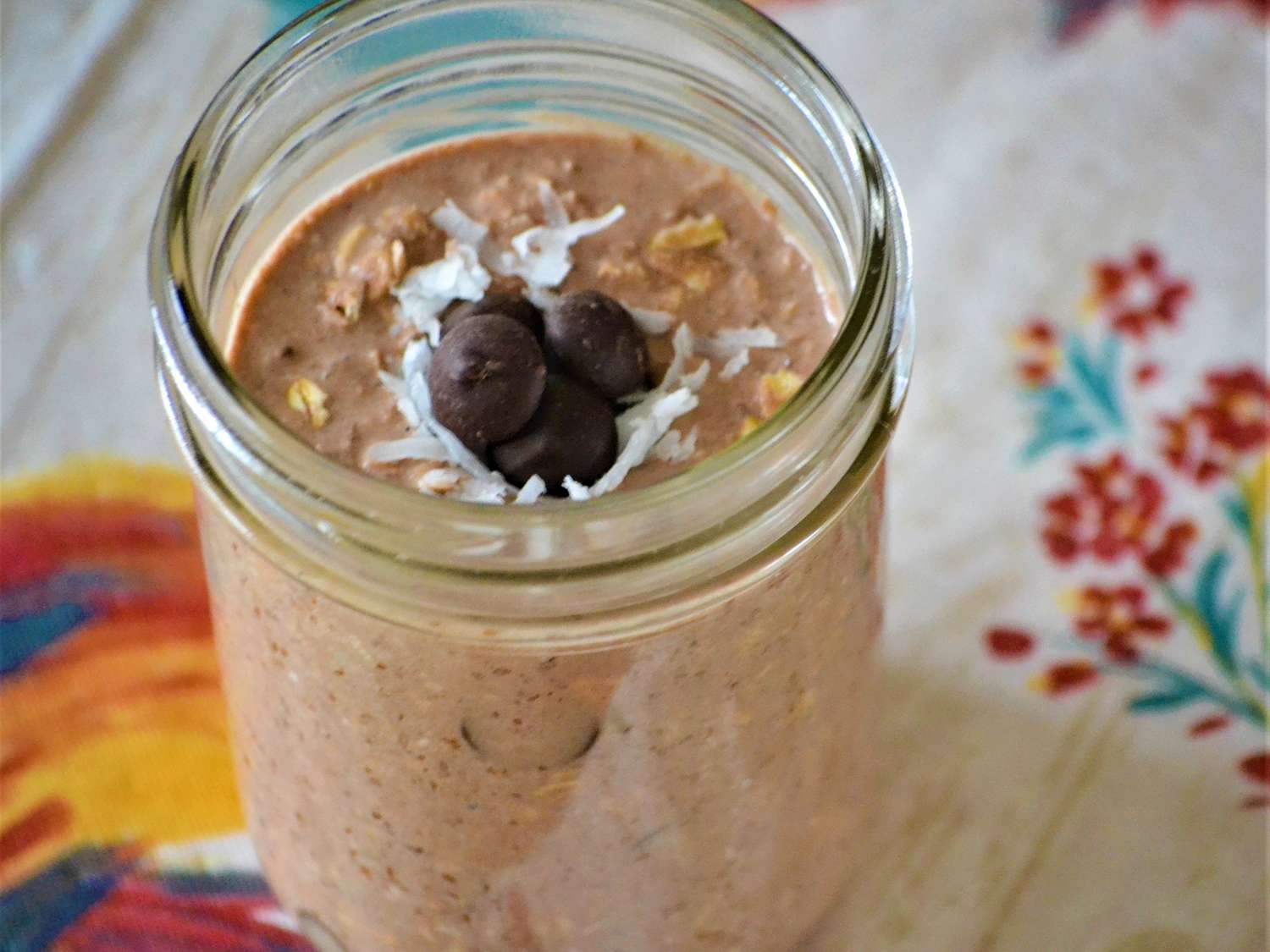 Chocolate Coconut Overnight Oats Recipe