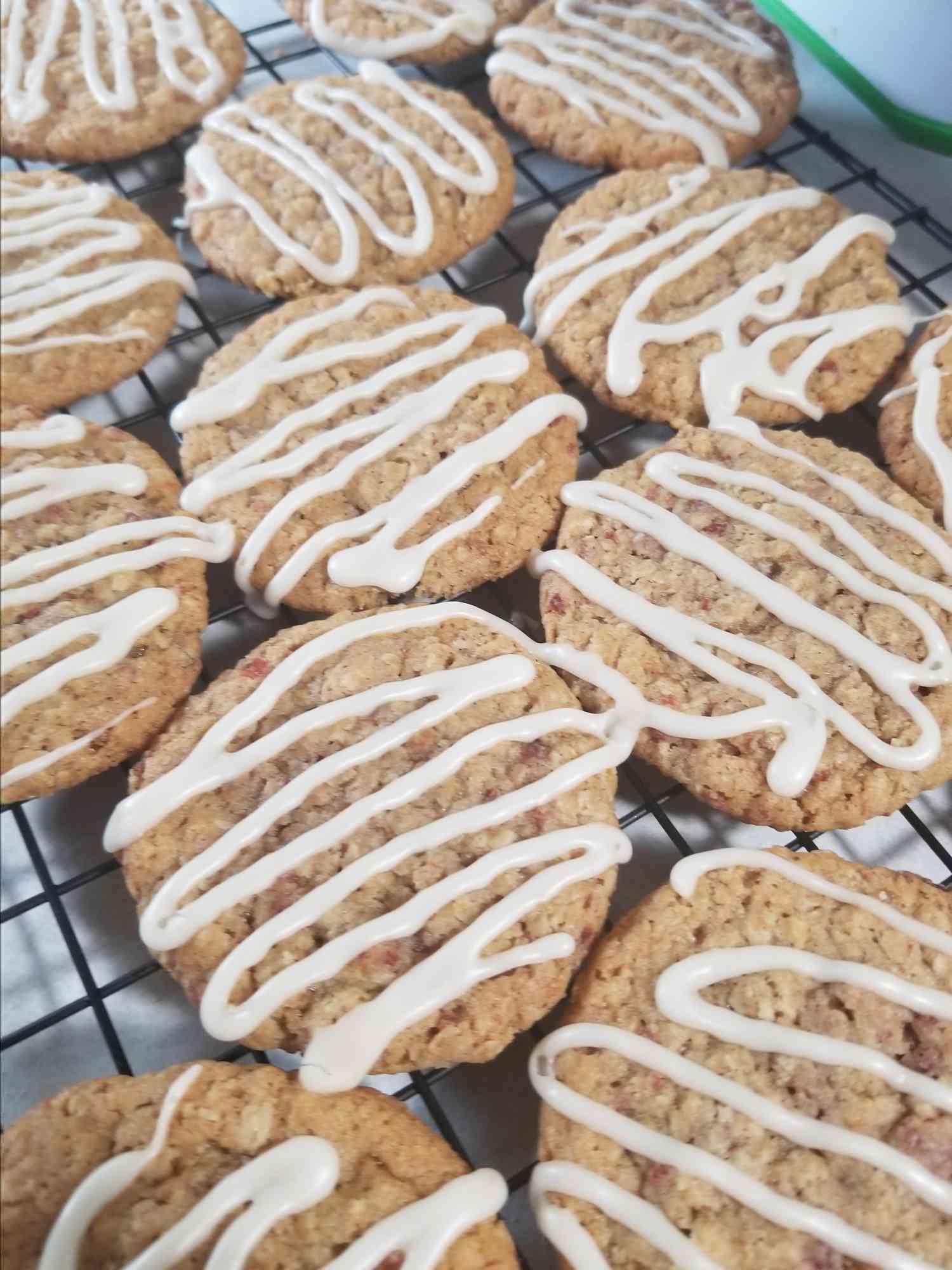 Bacon Oatmeal Breakfast Cookies With Maple Glaze Recipe